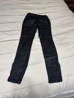 Harper Black Skinny Jeans with Zip Accents